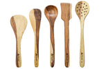 Load image into Gallery viewer, Pack of 5 Sheesham-Mango Wooden Spatulas
