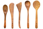 Load image into Gallery viewer, Pack of 5 100% Pure Premium Sheesham Wooden Spatulas
