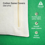 Load image into Gallery viewer, Cotton Saree Bags with Zip
