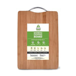 Load image into Gallery viewer, Bamboo Chopping Board with Metal Handle
