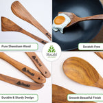 Load image into Gallery viewer, Pack of 3 100% Pure Sheesham Wooden Spatulas
