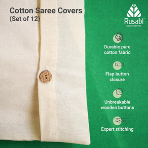 Cotton Saree Bags with Button