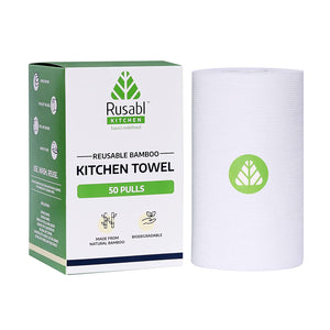 Reusable Bamboo Kitchen Towel Roll