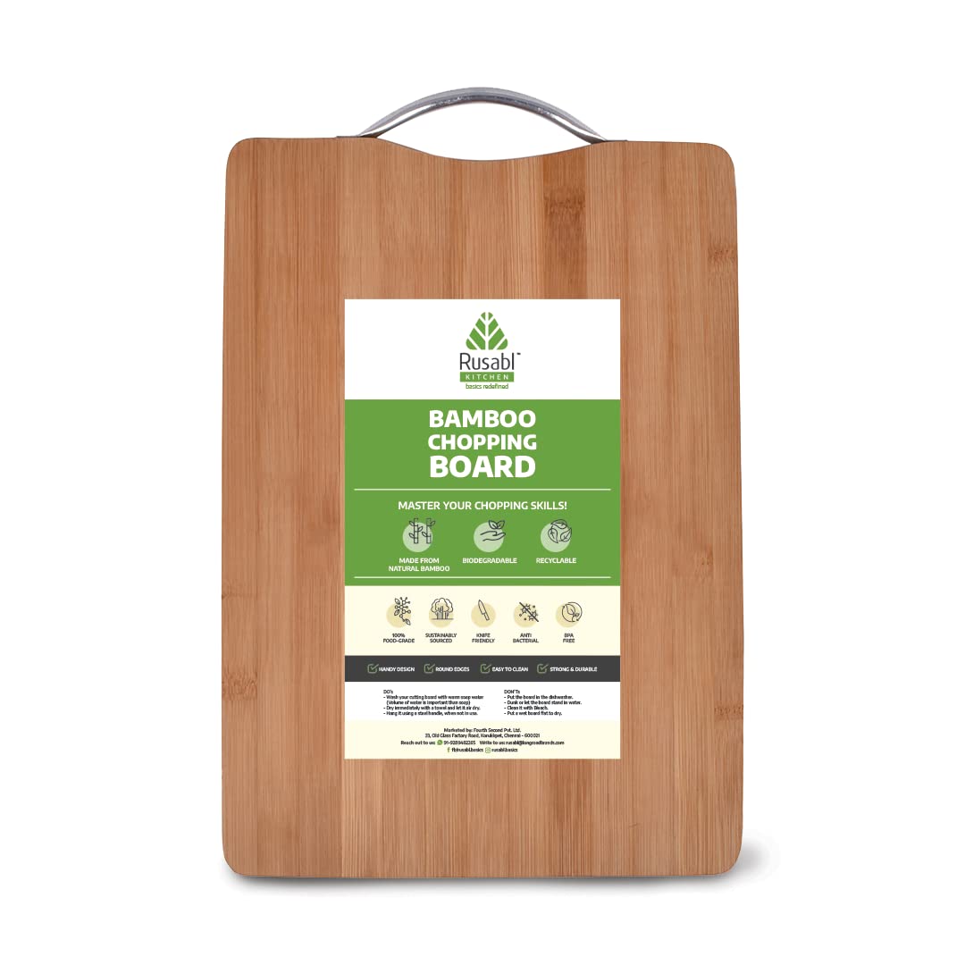 Buy 11 Inch Solid Bamboo Cutting Board For Kitchen