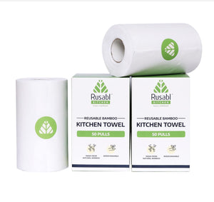Reusable Bamboo Kitchen Towel Roll – Rusabl